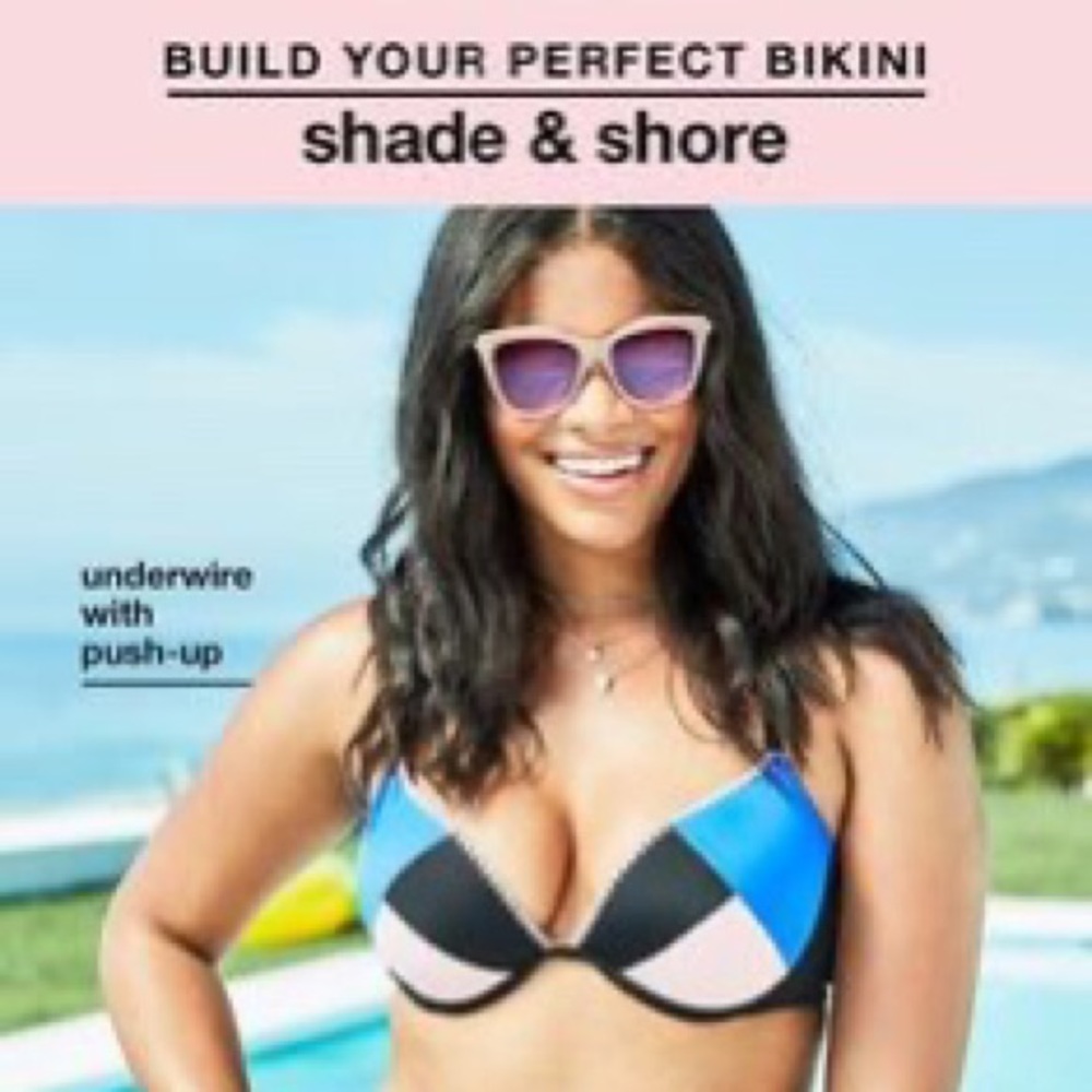 Underwire Push Up criss cross bikini top